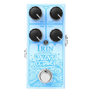IRIN | IRIN RF-19 TALENT OCTAVE Guitar Effects Pedal – Polyphonic Triple Octave Harmonizer Create 3 Separate Voices Guitar Pedal