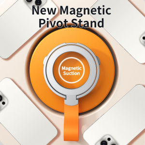 2023 New Strong Magnetic Mobile Phone Holder for Magsafe Accessories Magnet Stand with Strap Bracket for iPhone 13 14 15 Samsung
