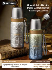 HEOSCU | High Quality Tea Water Separation Titanium Thermal Mug