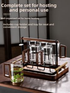 YAGANG | Heat-Resistant Tea Water Separation Glass Cup