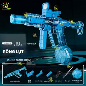 Súng Nước Điện HUIQIBAO2026 Sạc Lại Được Tự Động Tầm Xa Dung Tích Lớn Dành Cho Mùa Hè Bể Bơi Bãi Biển.