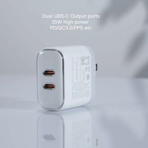 Original Ldnio Charger MFI 35W Fast Charging Charger 2 Type C USB C Chargers Set With Type C To iP Cable Kepala Charger Wall Charger