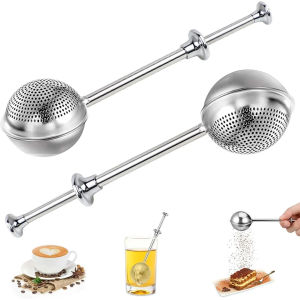 Spice Ilter Tea Divider Powder Spreader Powdered Sugar Duster Flour Dispenser Baking Sifter Dusting Wand for Flour Kitchen Tool