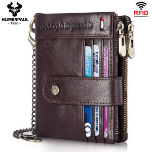HUMERPAUL Cardholder Wallet: A Genuine Leather Organizer Wallet with RFID Blocking & Coin Pocket