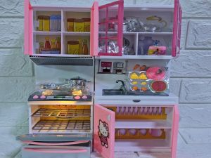 KITTY KITCHEN SET TOY MODERN KITCHEN MICROWAVE PLAY SET TOY FOR KIDS
