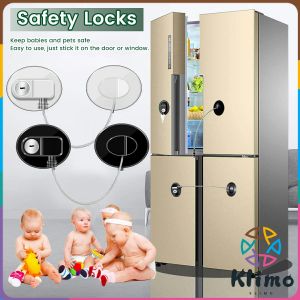 KLIMO Childrens Safety Lock Baby Window Safety Limit Lock with Key Refrigerator Door Locks