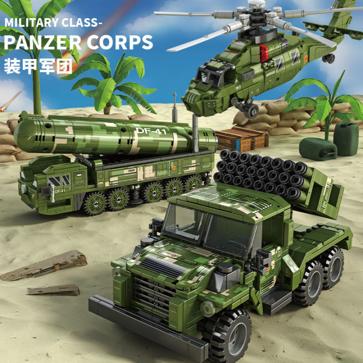 Chinese Military Building Block Tank Combat Aircraft Missile Truck ...