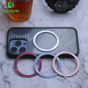 FLOVEME 2PCS Ultra Thin CD Pattern Magnetic Patch For iphone 14 Pro Max Magnetic Wireless Charging Stand Wireless Charging Ring For iphone 13 12 11