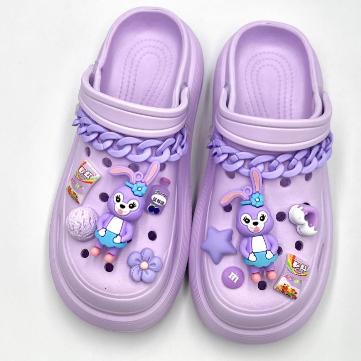 12Pcs/Set Sanrio Cute Cartoon StellaLou Crocs Charms Shoe