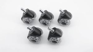 RYSJM | (5Pcs) Office Silent Wheels Chair Caster Swivel Rubber Heavy Duty Castors Wheels Safe Soft Rollers Desk Chair Furniture Hardware