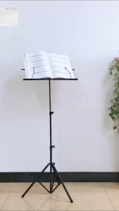 Giá đỡ âm nhạc có thể gập lại Giá đỡ tấm chân máy bằng thép không gỉ với túi Phụ kiện nhạc cụ có thể điều chỉnh độ cao