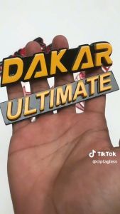 EMBLEM DAKAR ULTIMATE VARIASI TAMBAHAN MOBIL PAJERO SPORT DENGAN HURUF TIMBUL 3D BAHAN FIBERGLASS