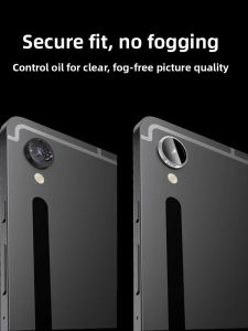 Aluminum Alloy Tempered Glass Screen Protector for Galaxy Tab S10 S9 Ultra FE A9 Tablets Eagle Eye plus Lens Metal Frame Integrated Back Camera Explosion Proof