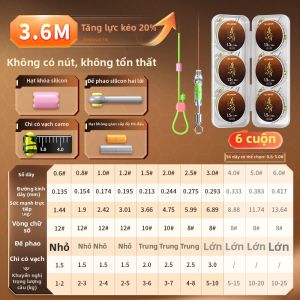 CHUANZE | Dây Câu Cá Nylon Chống Rối Mạnh