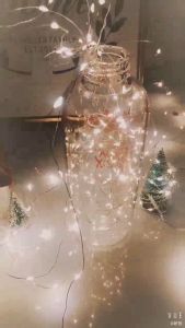 Dây đèn led trang trí fairylight đom đóm có sẵn pin dài 1m-2m-3m