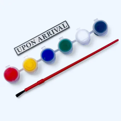 3ml Acrylic Paint 6/12 Colors Kids Water Color Paint Pots W/ Brush Non-toxic Quick Drying DIY Paint