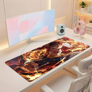 Bandai | One Piece Pirate Crew Gaming Mouse Pad Large Rubber Keyboard Desk Mat With 2MM Stitched Edge Non Slip Design