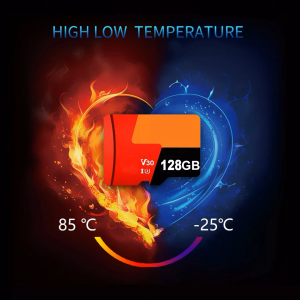 Waterproof Miniature SD Card 2TB/1TB/512GB/256GB/128GB Class 10 High-Speed TF Flash Memory Card with SD Adapter for Mobile Phones Computers Cameras Monitoring Equipment