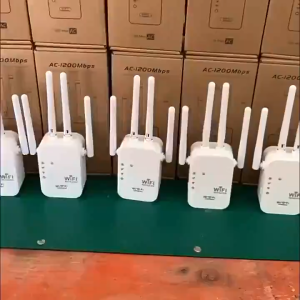 ส่งจากไทย🚀 ตัวขยายสัญญาณ wifi repeater 2.4G -5G ตัวกระจายwifi Amplifier ขยายสัญญาณ เสาอากาศ 4 ตัวมีความเข้มแข็ง สัญญาณ เน็ตดีไว ไม่ค้าง เร็ว แรง ไกล ทะลุทะลวง