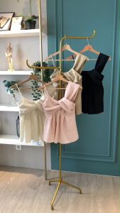 BL20804 Dina Peplum Top w/ Asymetri Shoulder