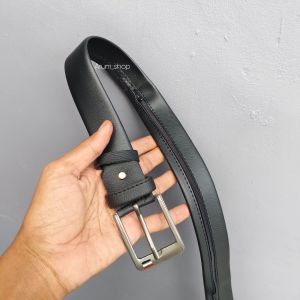 Tali Ikat pinggang res seleting penyimpanan aman sabuk kulit pria model resleting