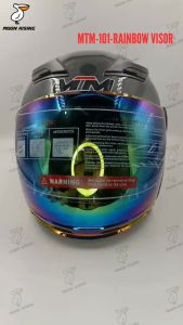 MOTOMAN HALF FACE RAINBOW VISOR HELMET MTM-101 MOTORCYCLE PROTECTIVE GEARS MOONRISING