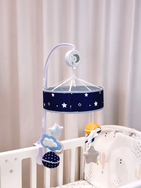 Baby Rattles Crib Mobiles Toy | Hanging Toys with Music | Bed Musical ...