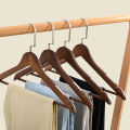 Solid Wood Clothes Hanger Home Hotel Wardrobe Clothes Drying Rack No Trace Anti-Slip Trouser Hanger for Clothing Store. 