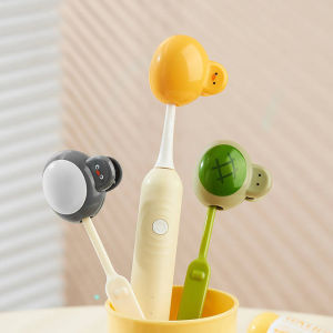 แปรงสีฟันรูปสัตว์การ์ตูนที่คลิปรัดปากหัวแปรงแบบพกพาที่คลุมป้องกันการอุปกรณ์ในห้องน้ำแปรงฝักกันฝุ่นหัวเดินทาง