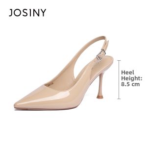 Josiny | Beige Pointed Toes High Heel Sandals New Summer