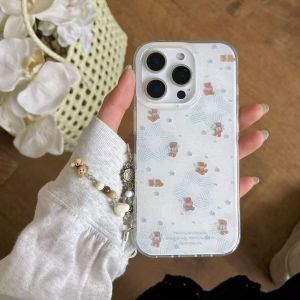 Double Layer Star Bear iPhone17ProMax Phone Case for Huawei Xiaomi Anti-Fall Protection Cover Trendy Ins Style Customizable