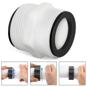 ข้อต่อต่อขยายสายสระว่ายน้ำขนาด 1.5" ถึง 1.5" พร้อมปะเก็น 2 วงแหวน Intex Coleman ตัวต่อขยายตัวกรองสระว่ายน้ำเหนือพื้นดิน