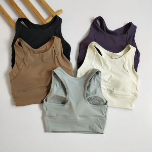 High Intensity Sports Bra Women Fitness Yoga Vest Anti Shock Beautiful Back One Piece Sports Underwear Breathable Sweat Absorbing Nylon