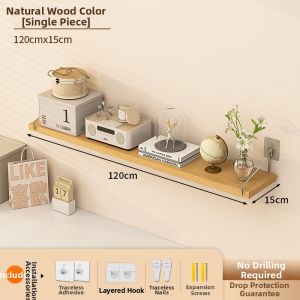 No-Drill Wall Storage Shelf