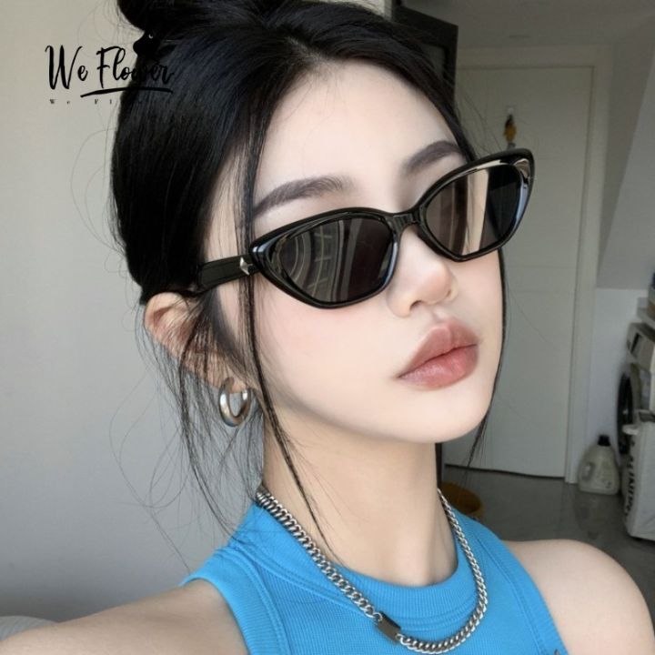 We Flower Vintage Black UV400 Protection Lens Cat Eye Sunglasses