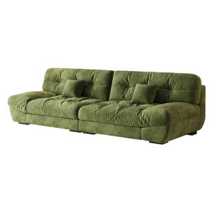 Government Subsidy Creamy Snow Nier Cloud Sofa Small Apartment Living Room Straight Sofa