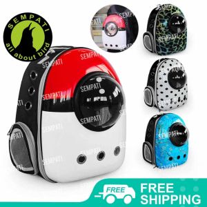 SEMPATI Tas Kucing Ransel Space Capsule Import Tas Gendong Kucing Anjing Astronot Kaca Pet Cargo Carrier Travel Cat Bag Puppy Dog Backpack Astronaut Space Capsule Tas Kapsul Nyaman Tahan Air