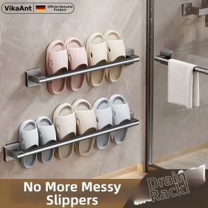 WEIKAMAYI | No-drilling Wall-mounted Slipper Rack for Bathroom Drying