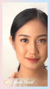 Nude Hazel Monthly Softlens Warna Korea Premium