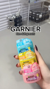 MỚI! Kem dưỡng ẩm Garnier kết cấu ráo mịn Mochi cấp ẩm 48H da căng mịn Garnier Dry Touch Cream 30ml