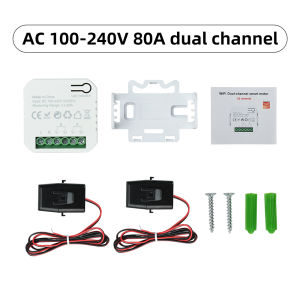 Aideepen | 80A Tuya WiFi Din Rail Power Energy Meter AC 100-240V Smart Electricity Meter Voltage Ammeter Monitor With Current Transformer