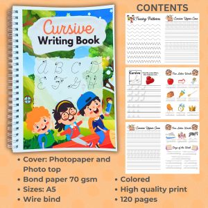 Cursive Tracing Workbook 60 pages