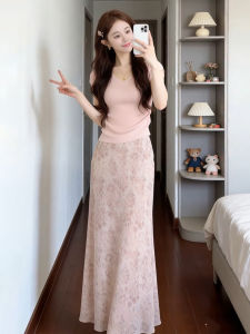 Homecore | Youthful Pink Floral Pinched Waist Dress
