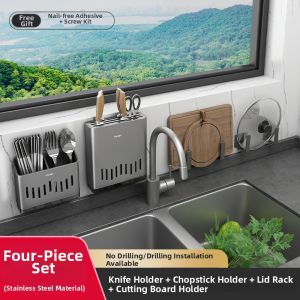 youqin | Stainless Steel Multi-purpose Kitchen Storage Rack