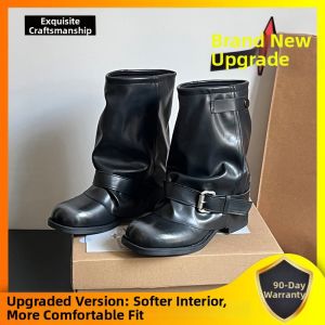 XUJIA | Vintage Buckled Skinny Fit Boot