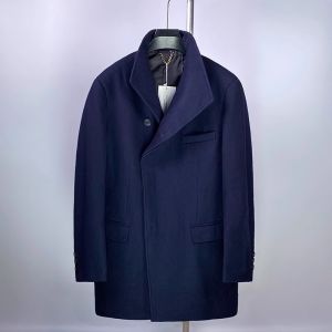 เสื้อโค้ทผ้าขนสัตว์ผสมขนสัตว์ 50% สำหรับผู้ชาย สีแดงวินเทจ สไตล์ลำลอง สไตล์ฤดูใบไม้ร่วงและฤดูหนาว ปกป้องความร้อนได้ดี