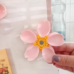 Decorative Sakura Flower Magnetic Sealing Clip Petal Structure Dual Function Refrigerator Magnet Food Clip Home Snack Storage