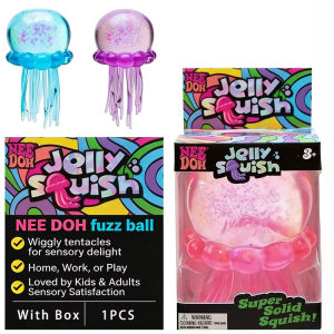 Schylling Jellyfish Squishy Fidget Toy Cute Cartoon Sensory Stress Relief Anti-Anxiety Squeeze Toy for Kids Adults ADHD