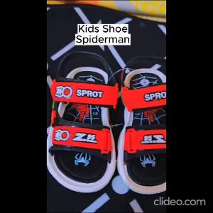 JustFit Kids Shoe Boy Spiderman Sandal Slipper Kasut Kanak- Kanak Sandals
