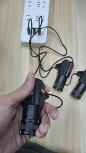 ESMARTER | 3LED Mini Flashlight Rechargeable Tactical Torch 1500LM Super Bright Outdoor Camping Flashlight Portable Lamp with Tail Magnetic